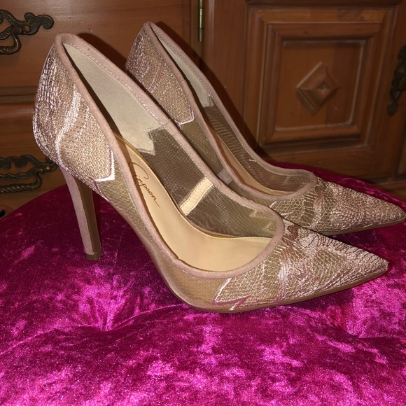 jessica simpson lace heels
